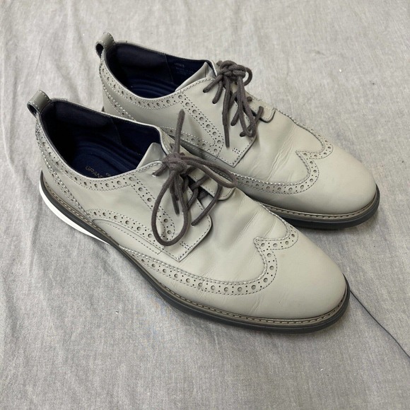 Cole Haan Oxford Shoes Men\'s US 10.5M Gray Grand Evolution Wingtip C26319 Chrty main image 8